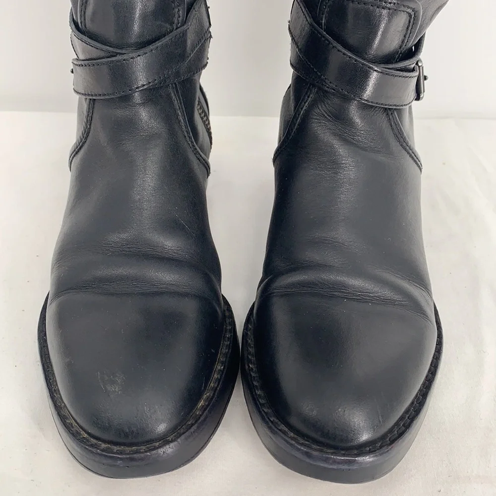 Coach Black Leather ELM BOOT Sz5 - Picture 2 of 16